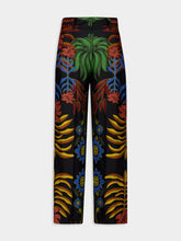 Sonia Visual Garden Print Printed Silk Twill Pants