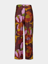 Sonia Floral Printed Silk Twill Pants | PDP - Fashion Clinic