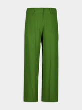 Paula Sonia Garden Green Silk Pants