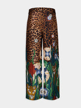 Paula Sonia Junglito Print Silk Pants