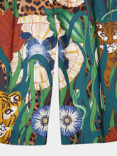 Paula Sonia Junglito Print Silk Pants