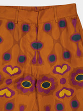 Paula Sonia Hawaii Flower Printed Silk Twill Pants