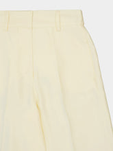 Paula Sonia White Silk Twill Pants