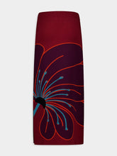 Paula Spar Burnt Henna Jacquard Pencil Skirt