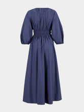 Matteau Dusk Shirred Plunge Button Dress