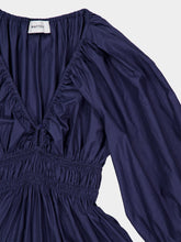 Matteau Dusk Shirred Plunge Button Dress