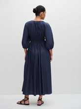 Matteau Dusk Shirred Plunge Button Dress