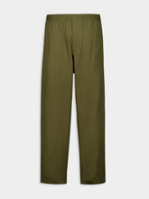 Prada Militare Green Straight-Fit Poplin Trousers