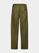 Prada Militare Green Straight-Fit Poplin Trousers