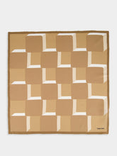 Tom Ford Camel Silk Pocket Square