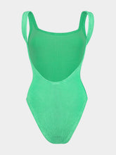 Hunza G Lime Square Neck Swimsuit