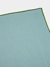 Borgo Delle Tovaglie Blue and Fern Linen Thread Napkin