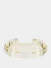 Lizzie Fortunato Lime Resin Arc Cuff Bracelet