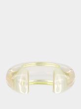 Lizzie Fortunato Lime Resin Arc Cuff Bracelet