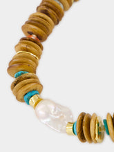 Lizzie Fortunato Brown Kavos Beaded Necklace