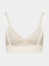 ESCVDO Ivory Cima Knitted Cotton Crop Top