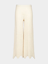 ESCVDO Ivory Safi Crochet Trousers