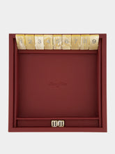 Hector Saxe Paris Bordeaux Grained Leather Shut The Box Game