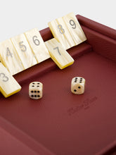Hector Saxe Paris Bordeaux Grained Leather Shut The Box Game