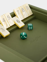 Hector Saxe Paris Kaki Clair Green Grained Leather Shut The Box