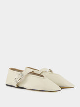 Le Monde Beryl Stella Slipper in Ecru Leather