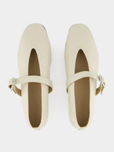 Le Monde Beryl Stella Slipper in Ecru Leather