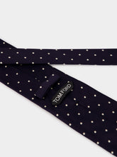 Tom Ford Navy Polka Dot Silk Tie