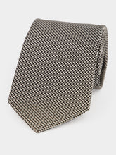 Tom Ford Silver and Black Mulberry Silk Tie