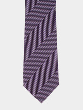 Tom Ford Purple Herringbone Silk Tie