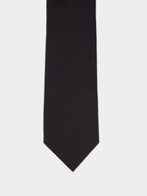 Tom Ford Black Solid Silk Tie