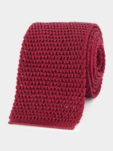 Tom Ford Dark Red Knitted Tie