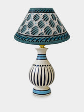 Cressida Bell Stripey vase lamp