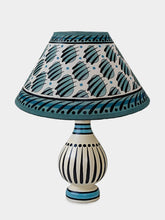 Cressida Bell Stripey vase lamp