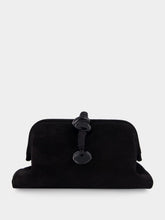 Serena Uziyel Black Petra Suede Clutch Bag