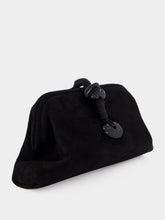Serena Uziyel Black Petra Suede Clutch Bag