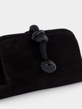 Serena Uziyel Black Petra Suede Clutch Bag