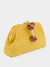 Serena Uziyel Mustard Petra Suede Clutch