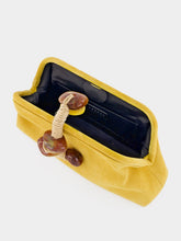 Serena Uziyel Mustard Petra Suede Clutch