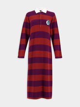 Paula Sulfur Stripped Cashmere Polo Dress