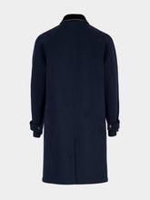 Marni Deep Blue Felt Duster Coat