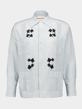Baziszt Light Blue Secret Embroidered Shirt