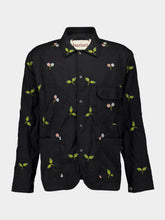 Baziszt Black Thistle Embroidered Shirt