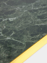 Kaymet Gold and Green Marble Design Tray