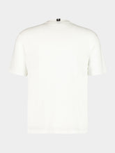 JNcQUOI Natural White Crewneck Logo T-Shirt