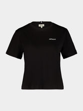 JNcQUOI Black Crewneck Logo T-Shirt