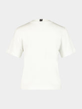 JNcQUOI Natural White Crewneck Logo T-Shirt