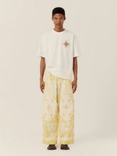 Ecru Floral Bouclé Embroidered T-Shirt | PDP - Fashion Clinic