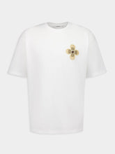 Ecru Floral Bouclé Embroidered T-Shirt | PDP - Fashion Clinic