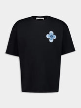 Commas Black Floral Bouclé Embroidered T-Shirt