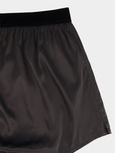 Tom Ford Underwear Black Silk Satin Logo Boxers